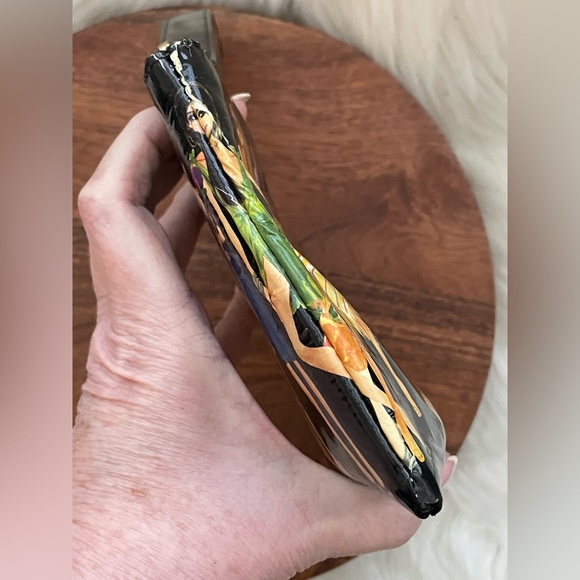 Henri Bendel Black and Multicolor Fashion Illustration Clutch - Picture 8 of 15